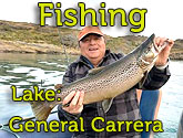 Fishing trips on lake General Carrera, southern Chile